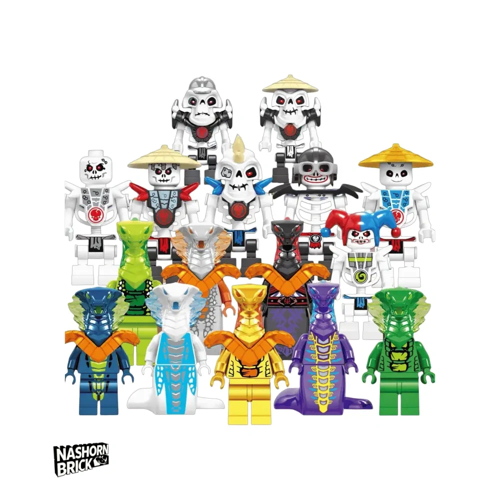 Ninjago Skeletons & Serpentine 16Pcs Minifigur - Ninjago Minifigurn-Set