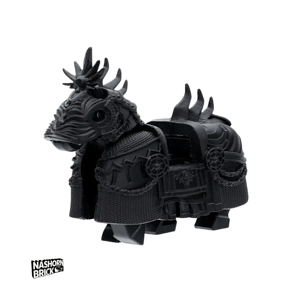 Medieval Heavily Armored Warhorse For Custom-Minifigur - Mount