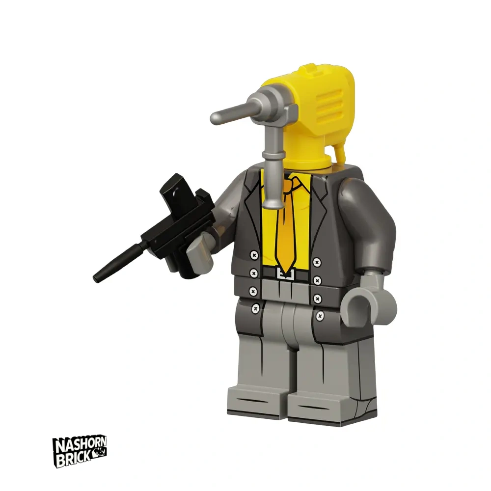 Electric Drill Man Minifigur - Skibidi Battle