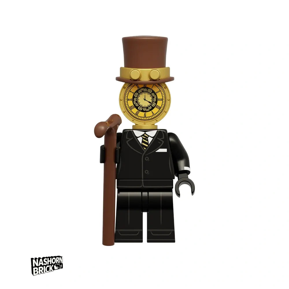 Clock Man Boss Minifigur - Skibidi Battle