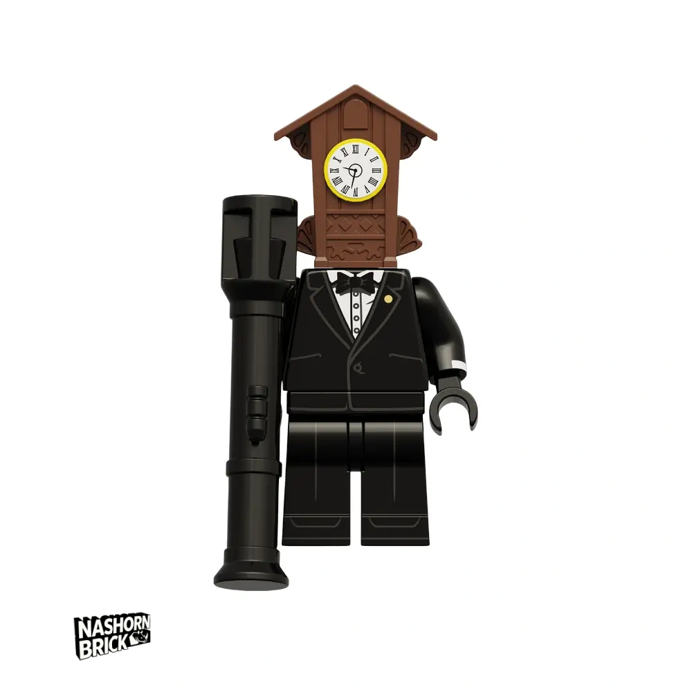 Wall Clock Man Minifigur - Skibidi Battle