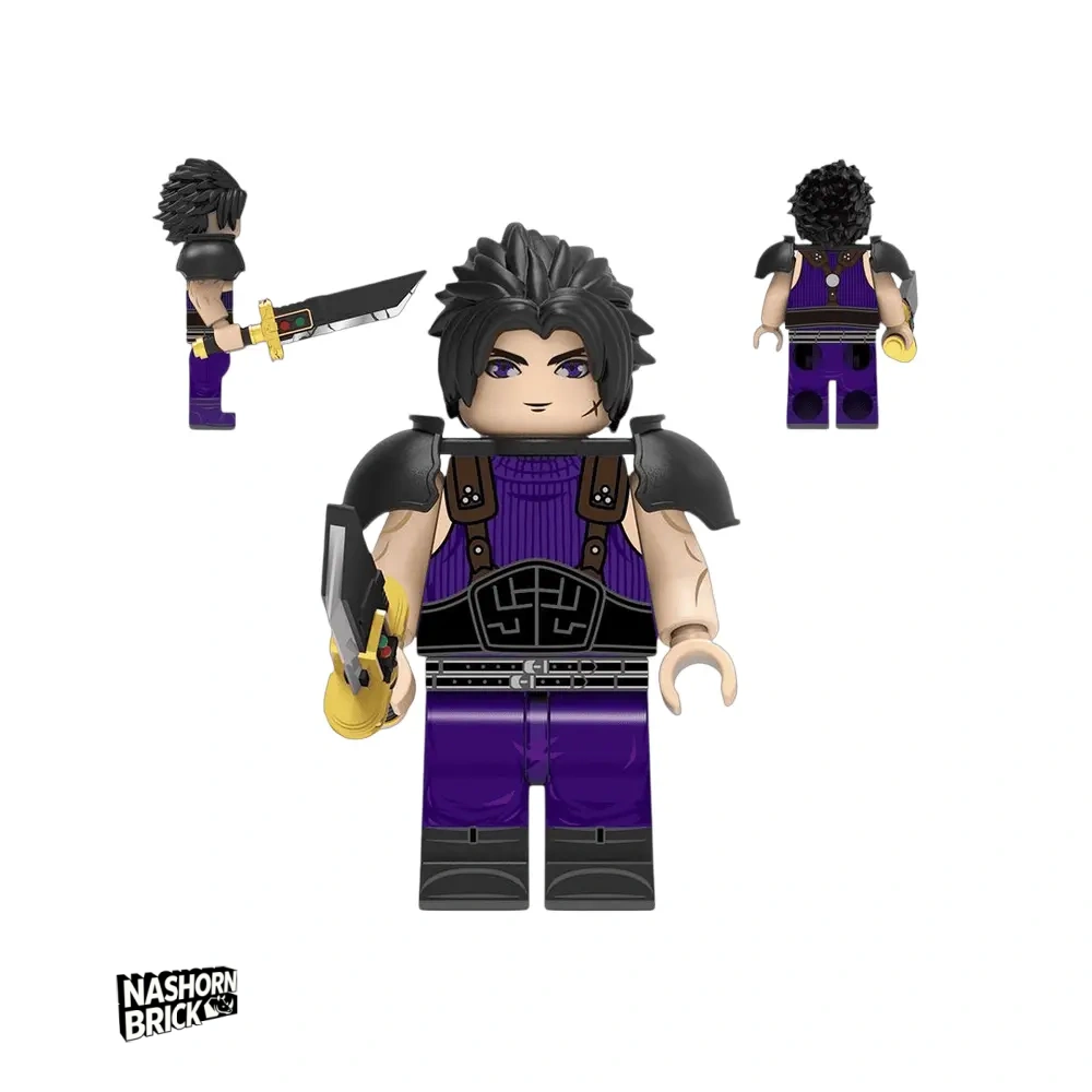Zack Fair Custom-Minifigur - Final Fantasy