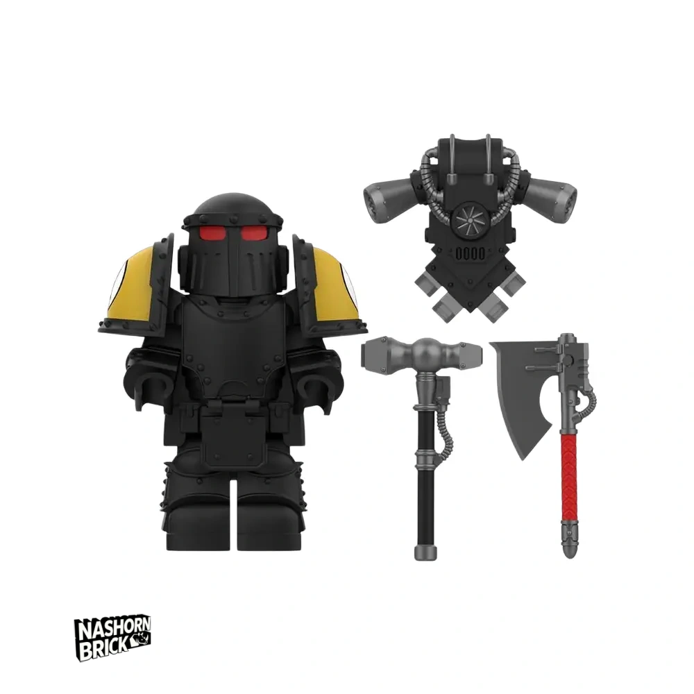 Imperial Fists Veteran Mk III Iron Power Armour Minifigur - Warhammer 40K