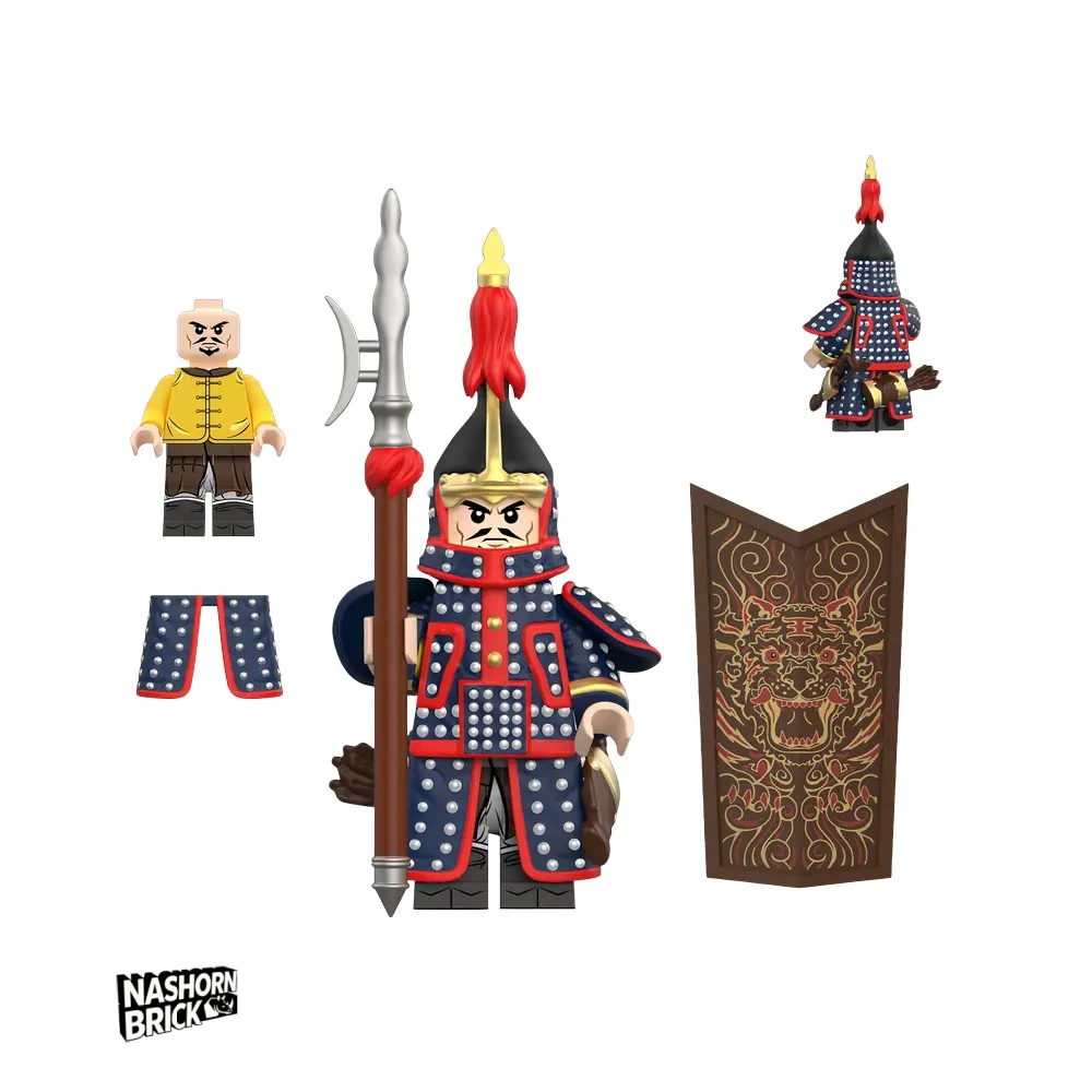 Bordered Blue Banner Minifigur - Soldier