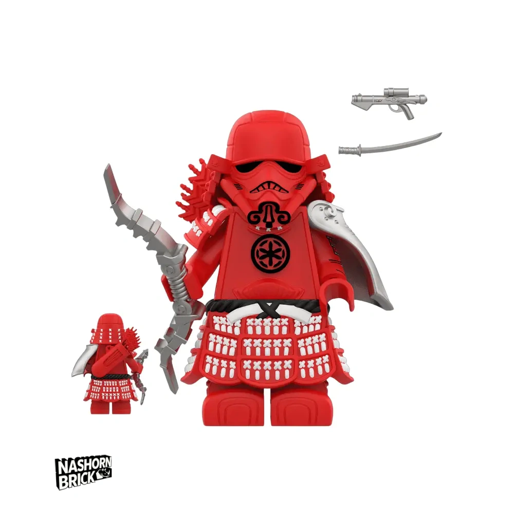 Red Samurai Stormtrooper Star Wars Custom-Minifigur