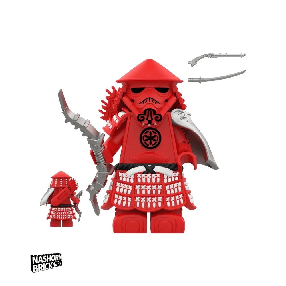 Red Samurai Stormtrooper Minifigur Star Wars