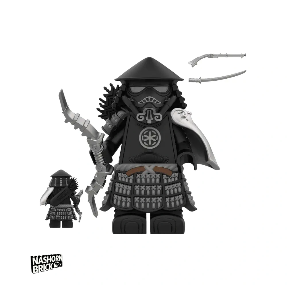 Black Samurai Stormtrooper Minifigur Star Wars