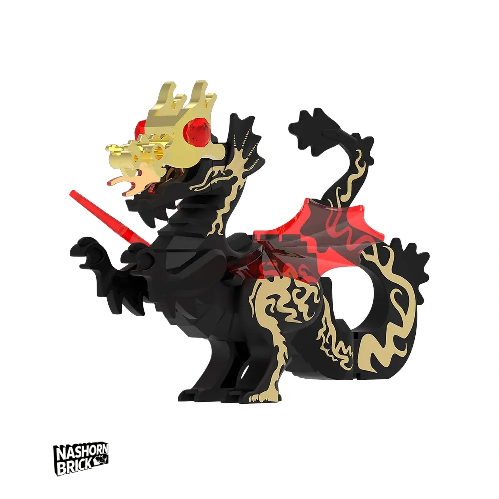 Medieval Dragon Custom-Minifigur - Mount
