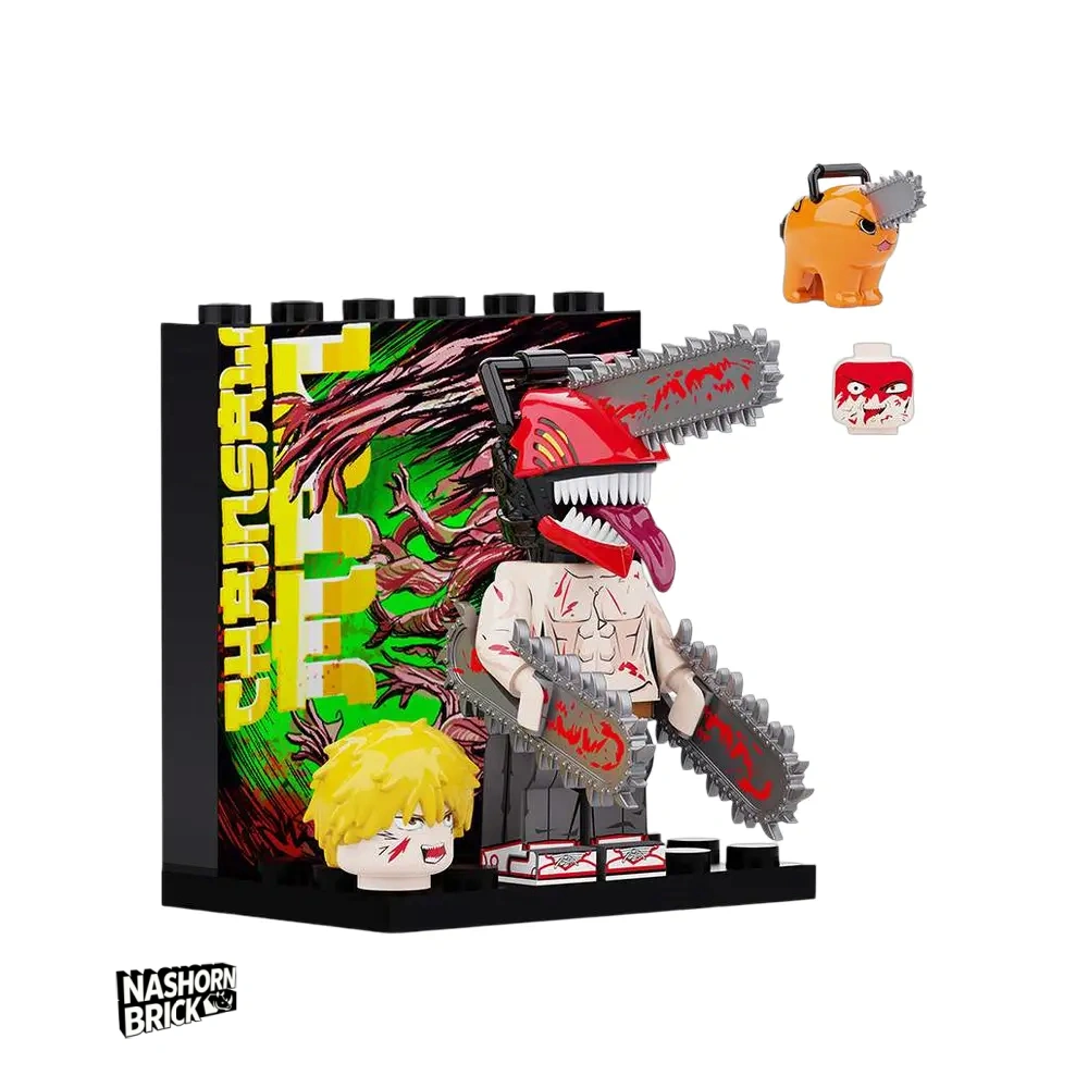Chainsaw Denji&Pochita Minifigur - Chainsaw Man