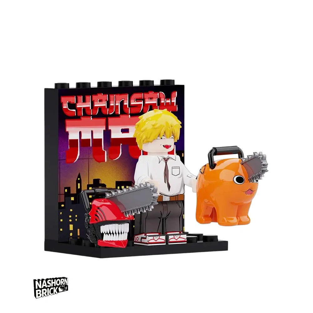 Chainsaw Denji&Pochita Custom-Minifigur - Chainsaw Man