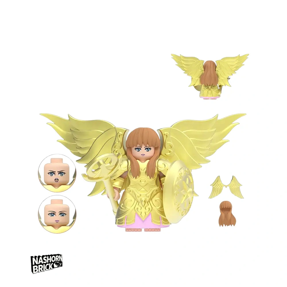 Athena Minifigur mit Standfuß - Gold Saints