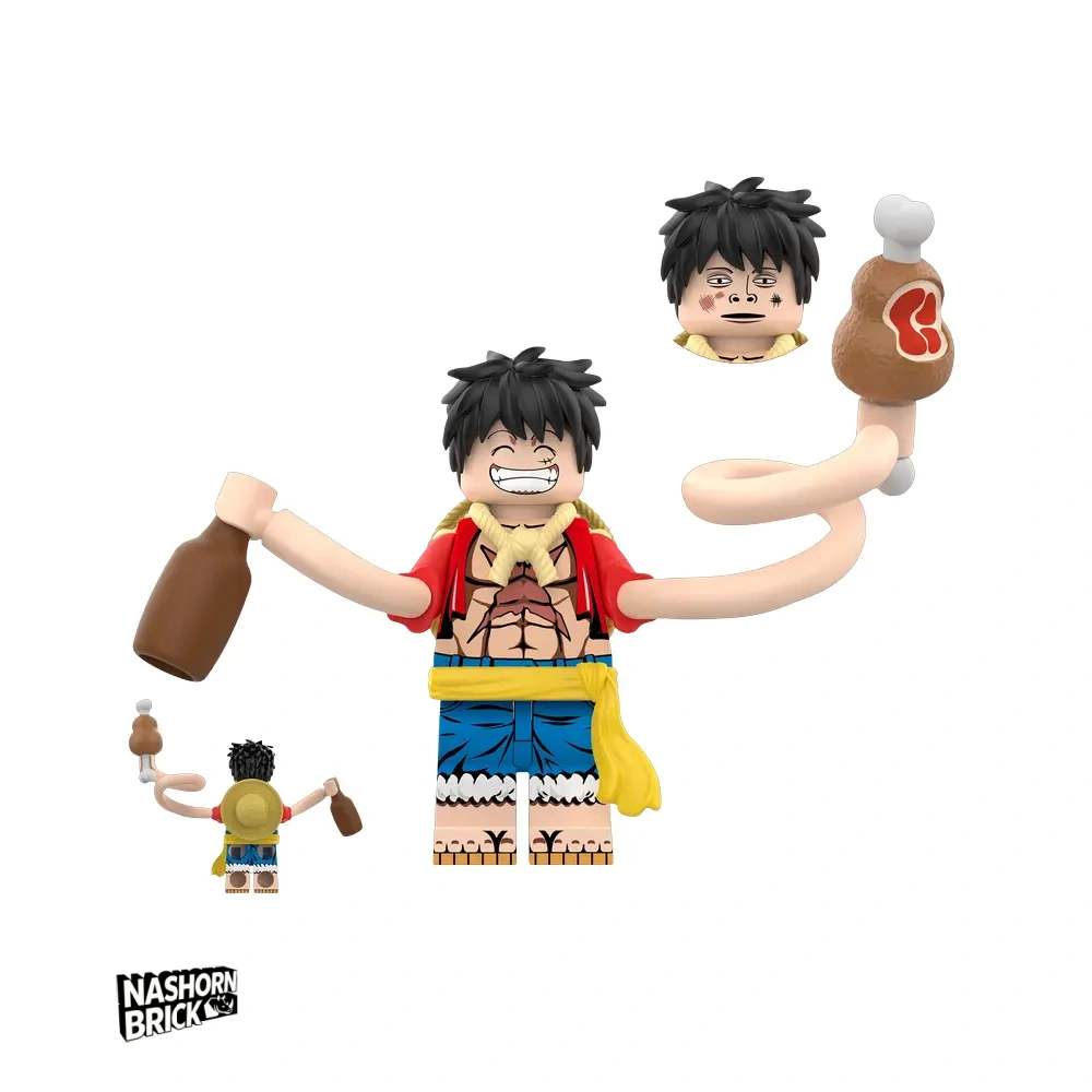 Monkey D. Luffy Custom-Minifigur1 - One Piece