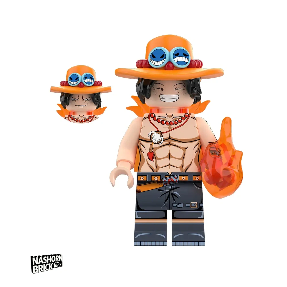 Portgas D. Ace Kompatible Minifigur - One Piece