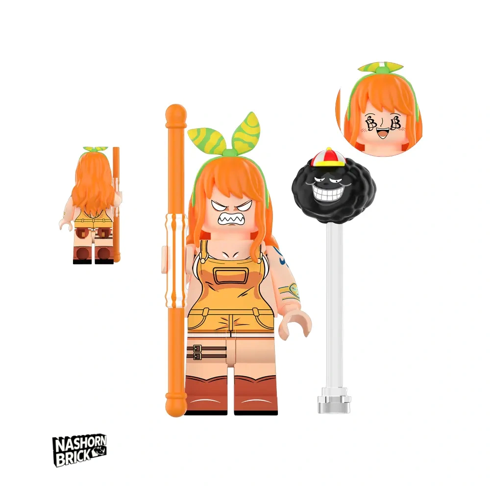 Nami Minifigur mit Standfuß - One Piece
