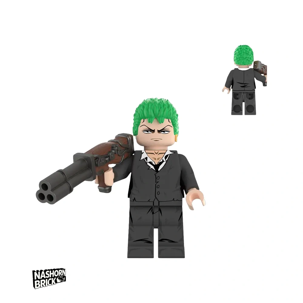 Roronoa Zoro Minifigur mit Standfuß - One Piece