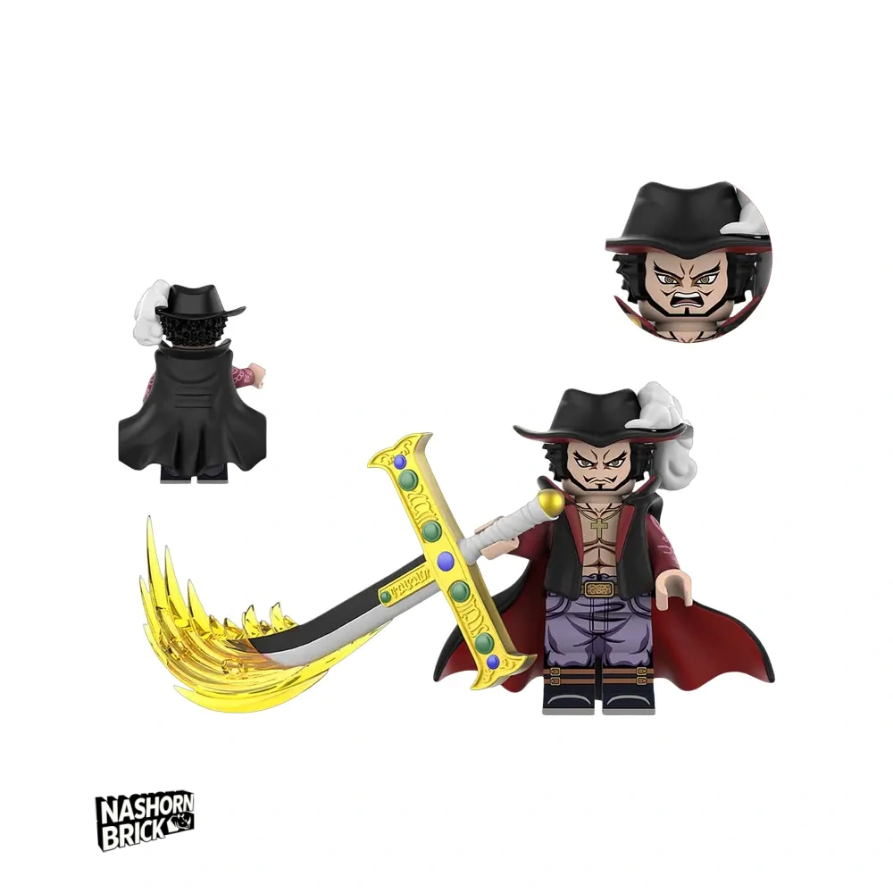 Dracule Mihawk Neue Version Minifigur - One Piece