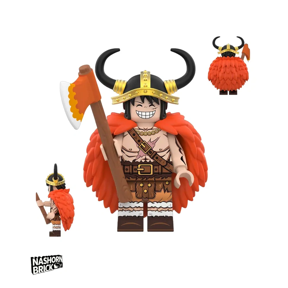 Monkey D. Luffy Minifigur mit Standfuß - One Piece