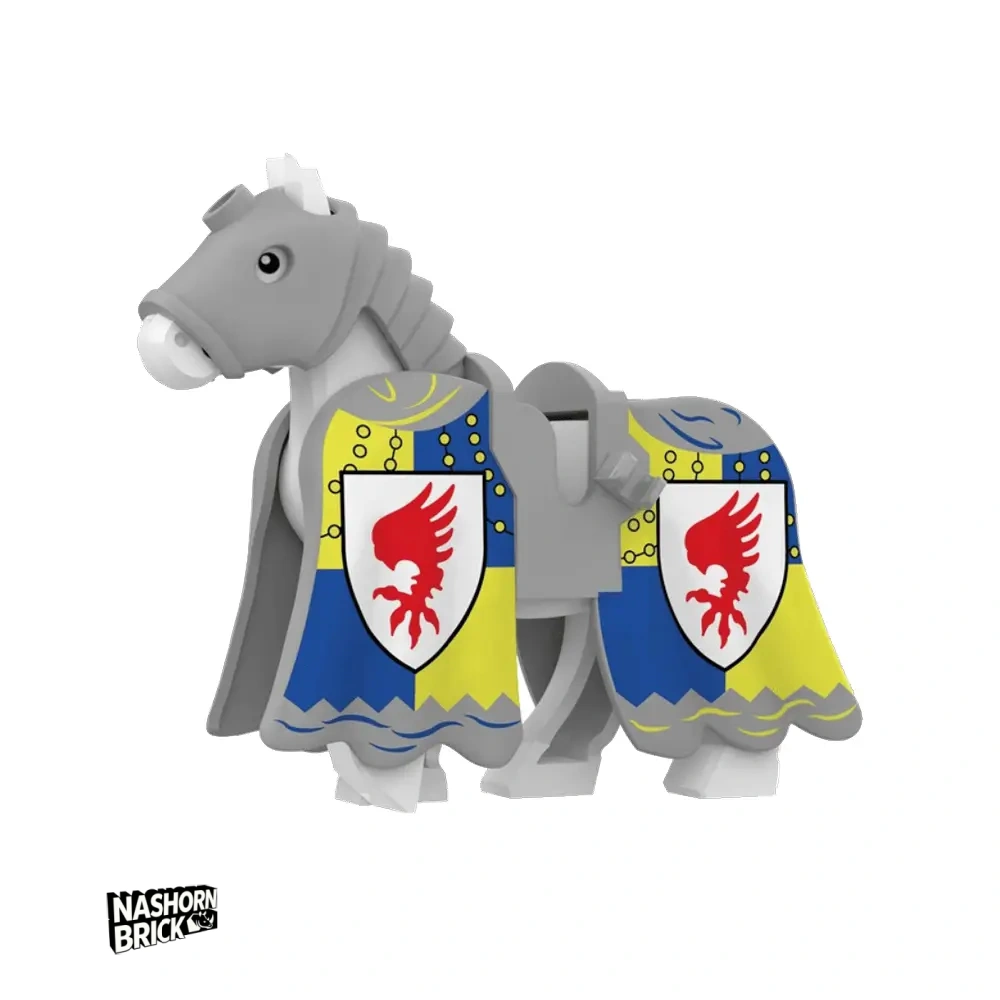 Medieval Rose War Horse Limitierte Minifigur - Mount