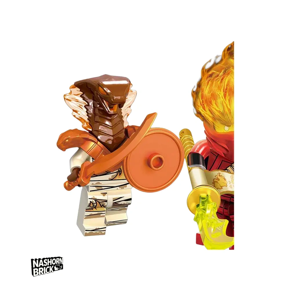 Ninjago Brown Pyro Snake Minifigur - Serpentine