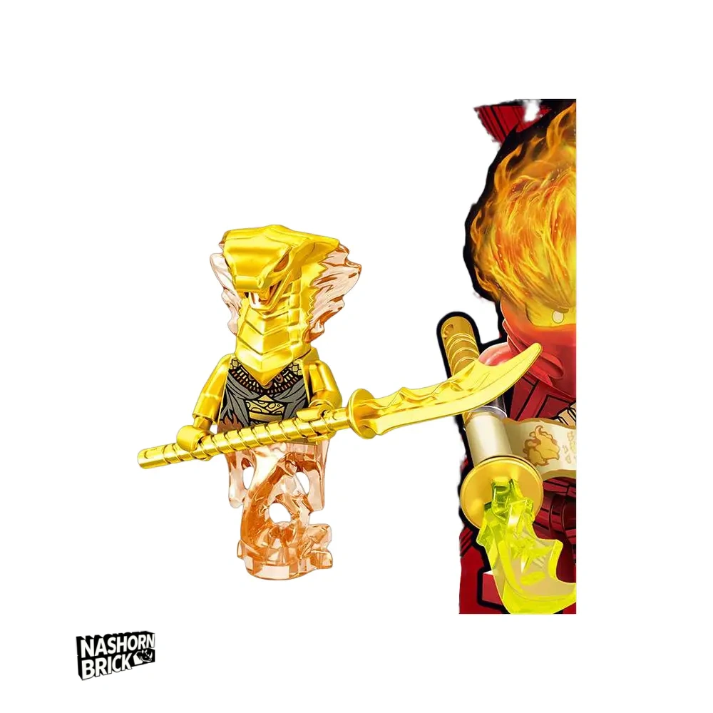 Ninjago Gold Pyro Snake Minifigur - Serpentine