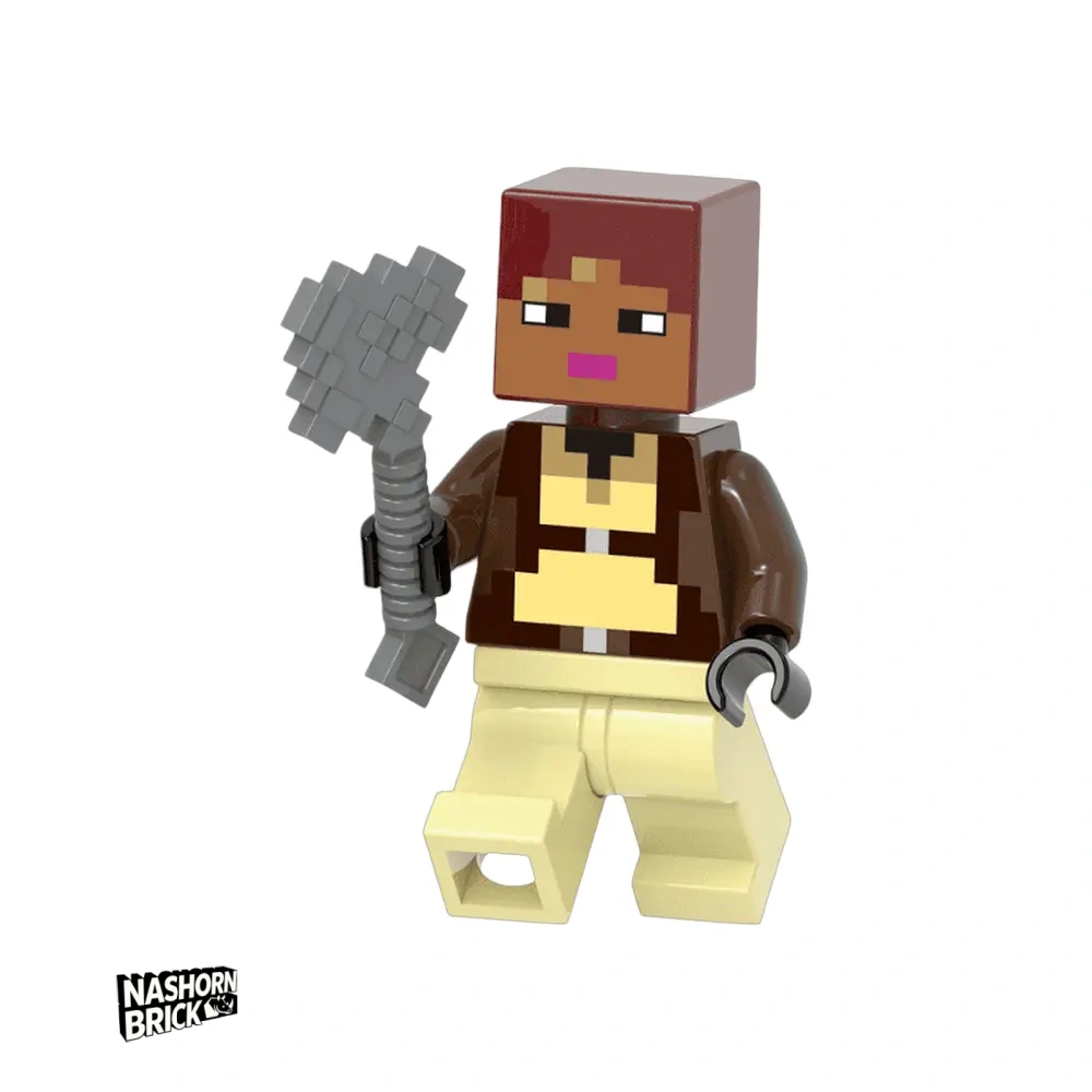 Jungle Explorer Minifigur - Minecraft