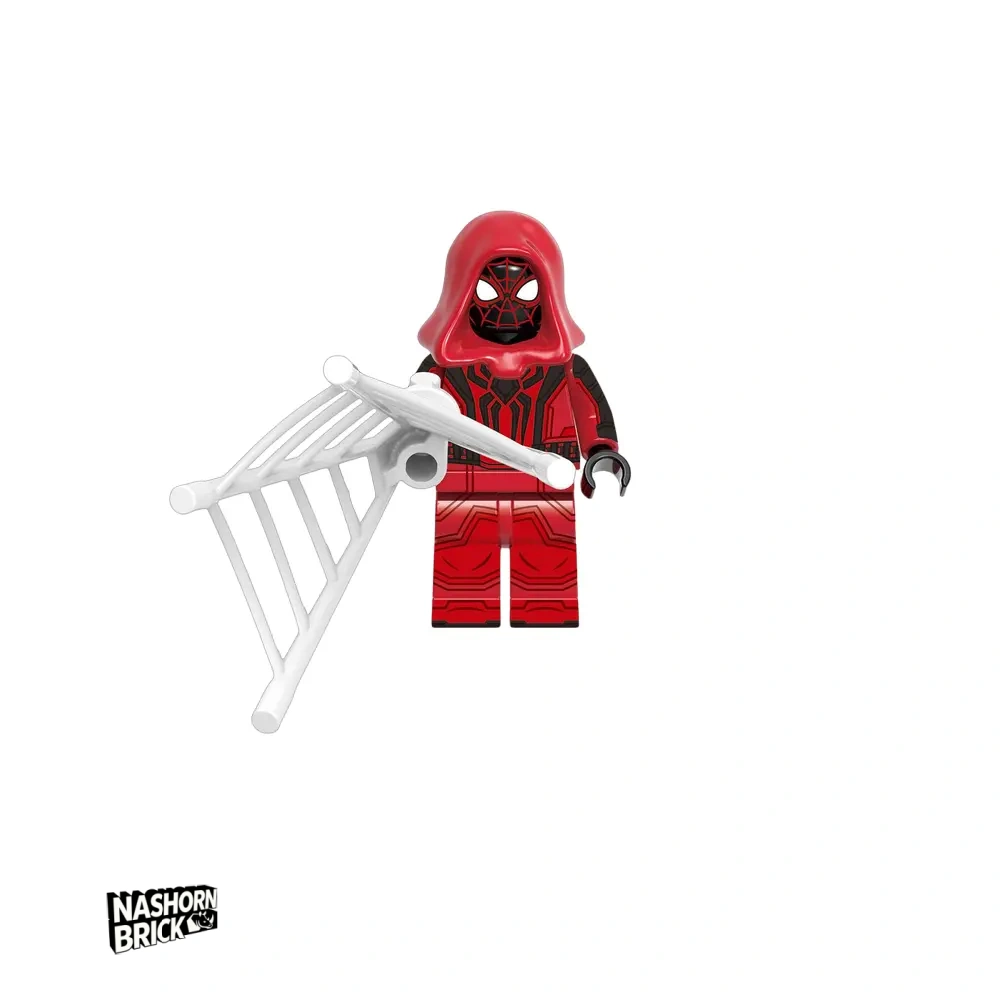 Spider-man Miles Morales Crimson Cowl Suit Minifigur