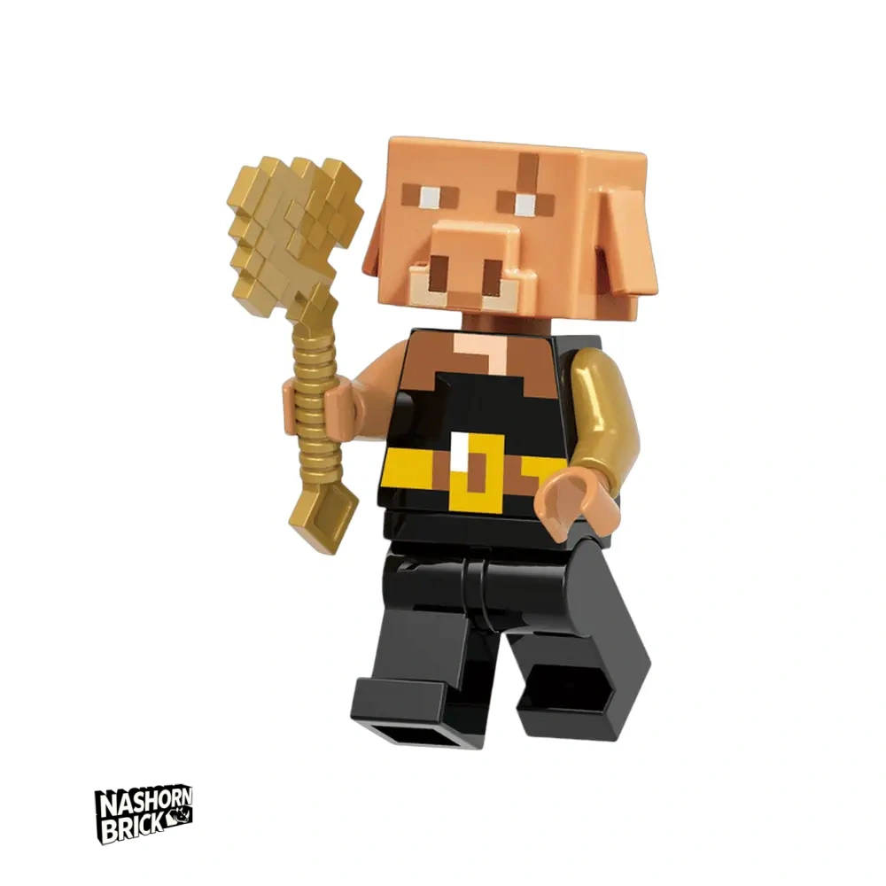 Piglin Brute Minifigur - Minecraft