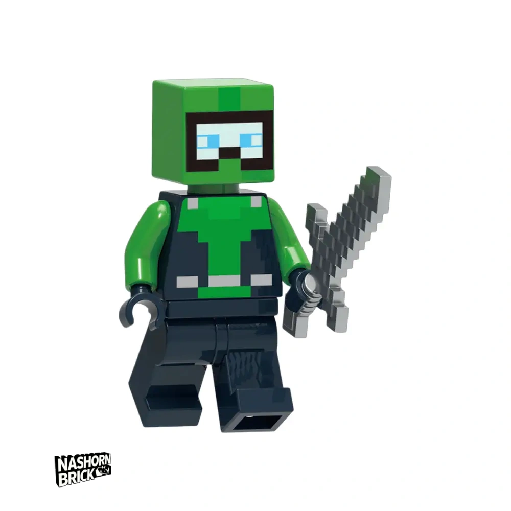 Diver Explorer Minifigur - Minecraft