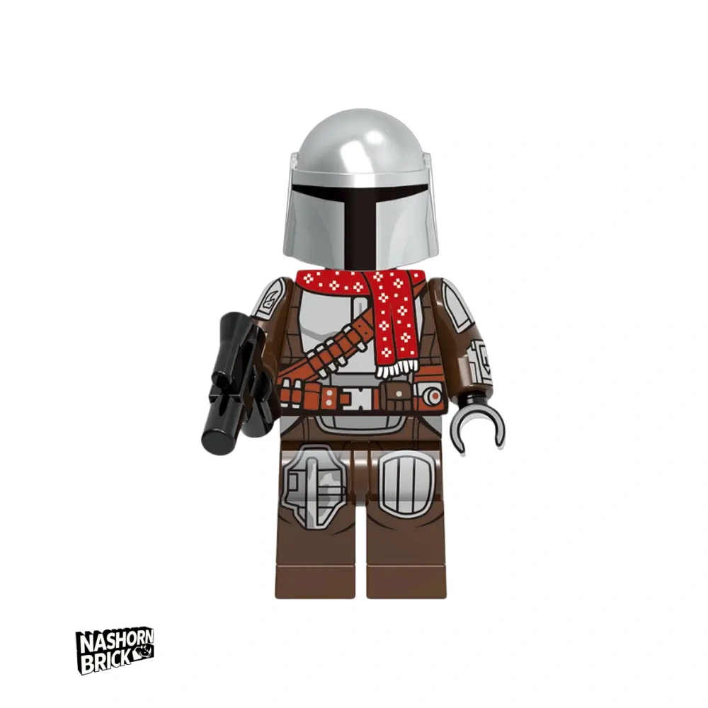 Christmas Mandalorian Minifigur Star Wars