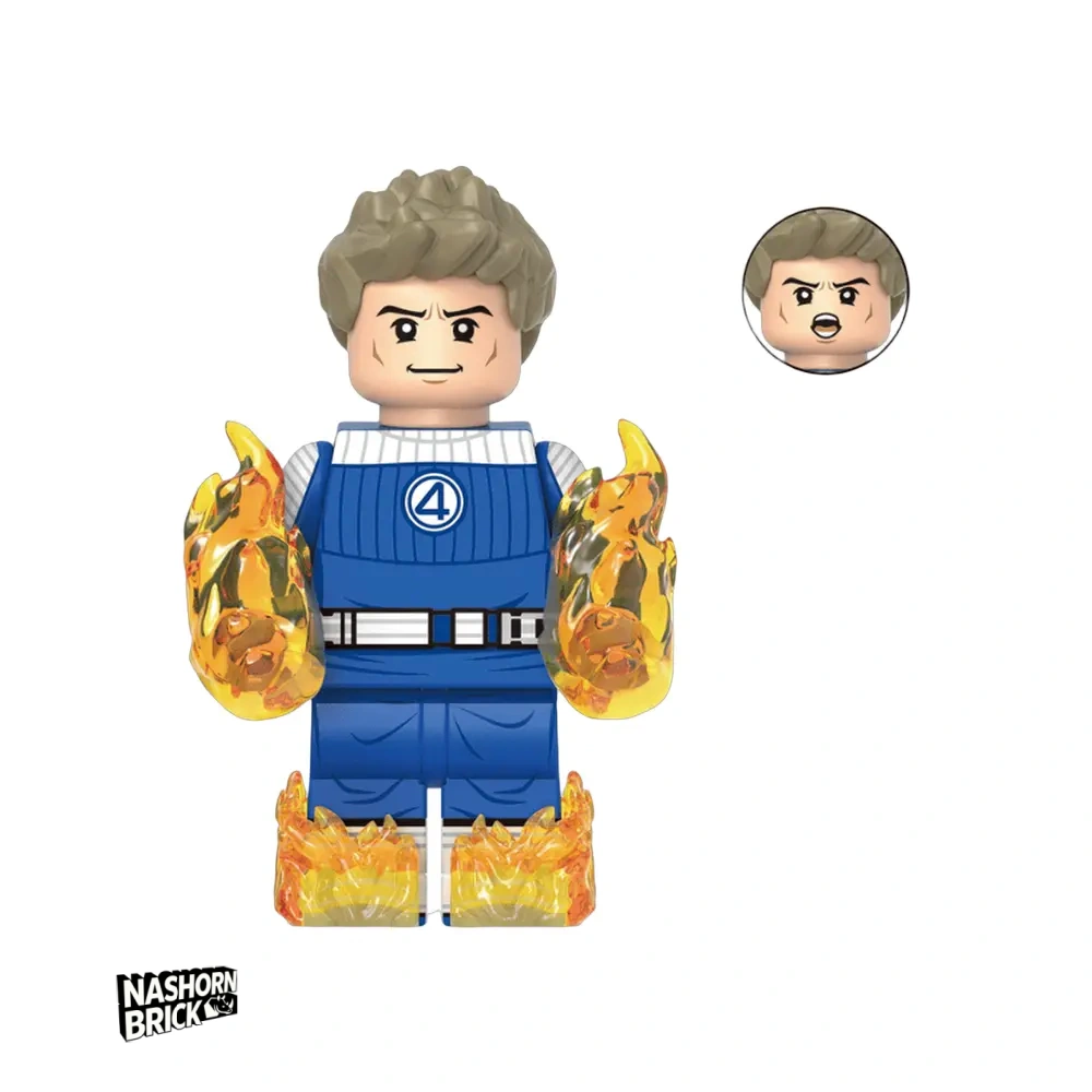 Human Torch Fantastic 4 Minifigur