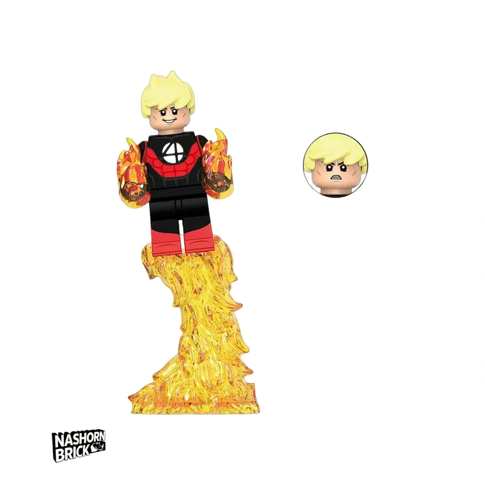 Human Torch Fall of the Fantastic Four Minifigur