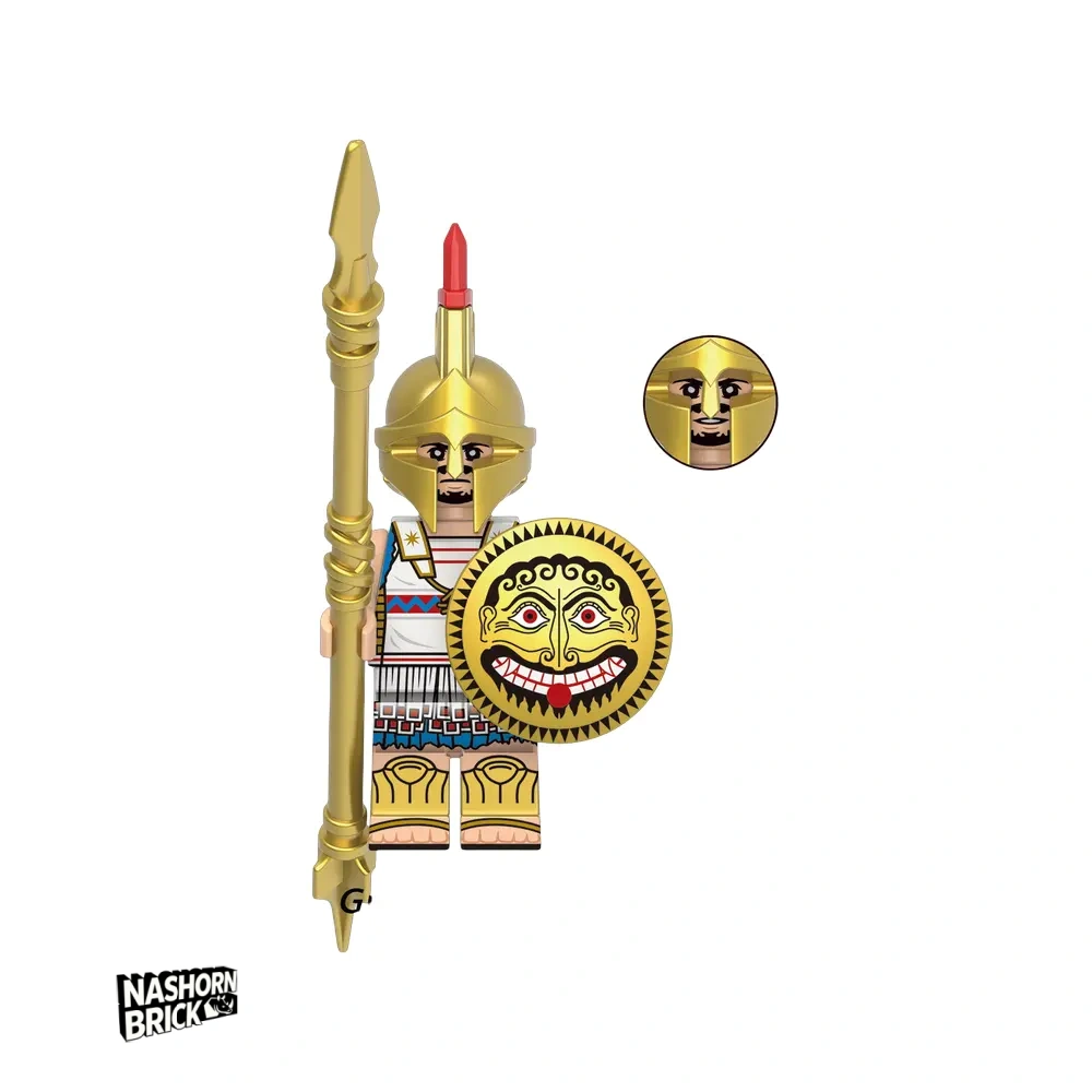 Medieval Greek Hoplite Custom-Minifigur - Soldier