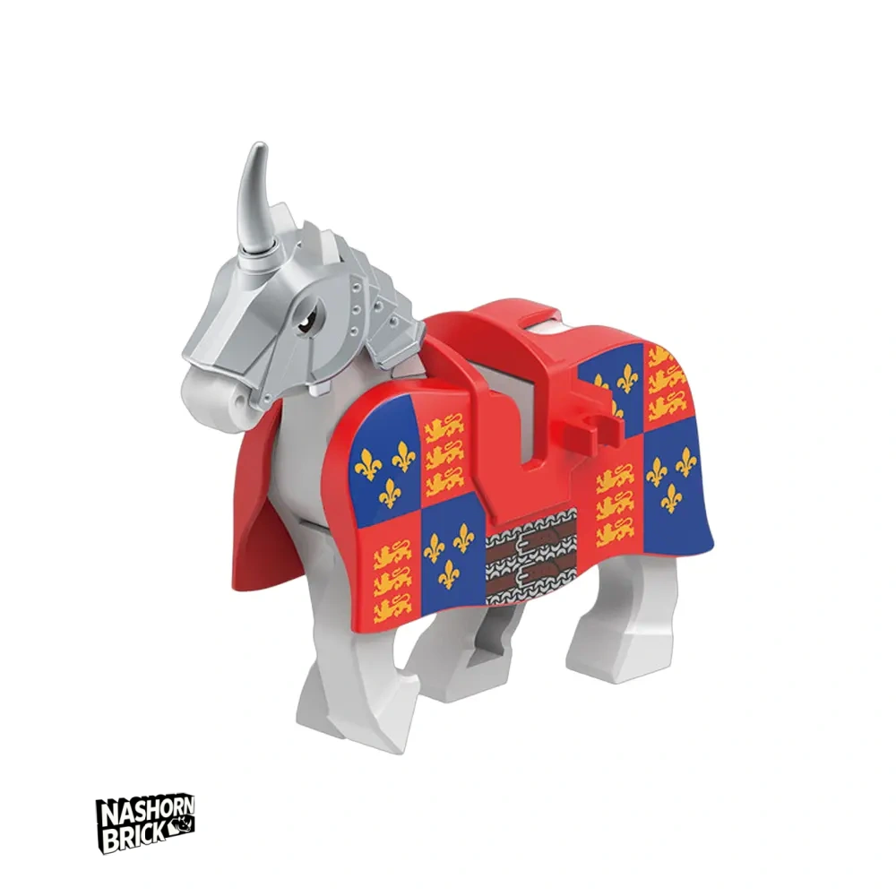 Medieval Lion Heart Warhorse For Minifigur - Mount