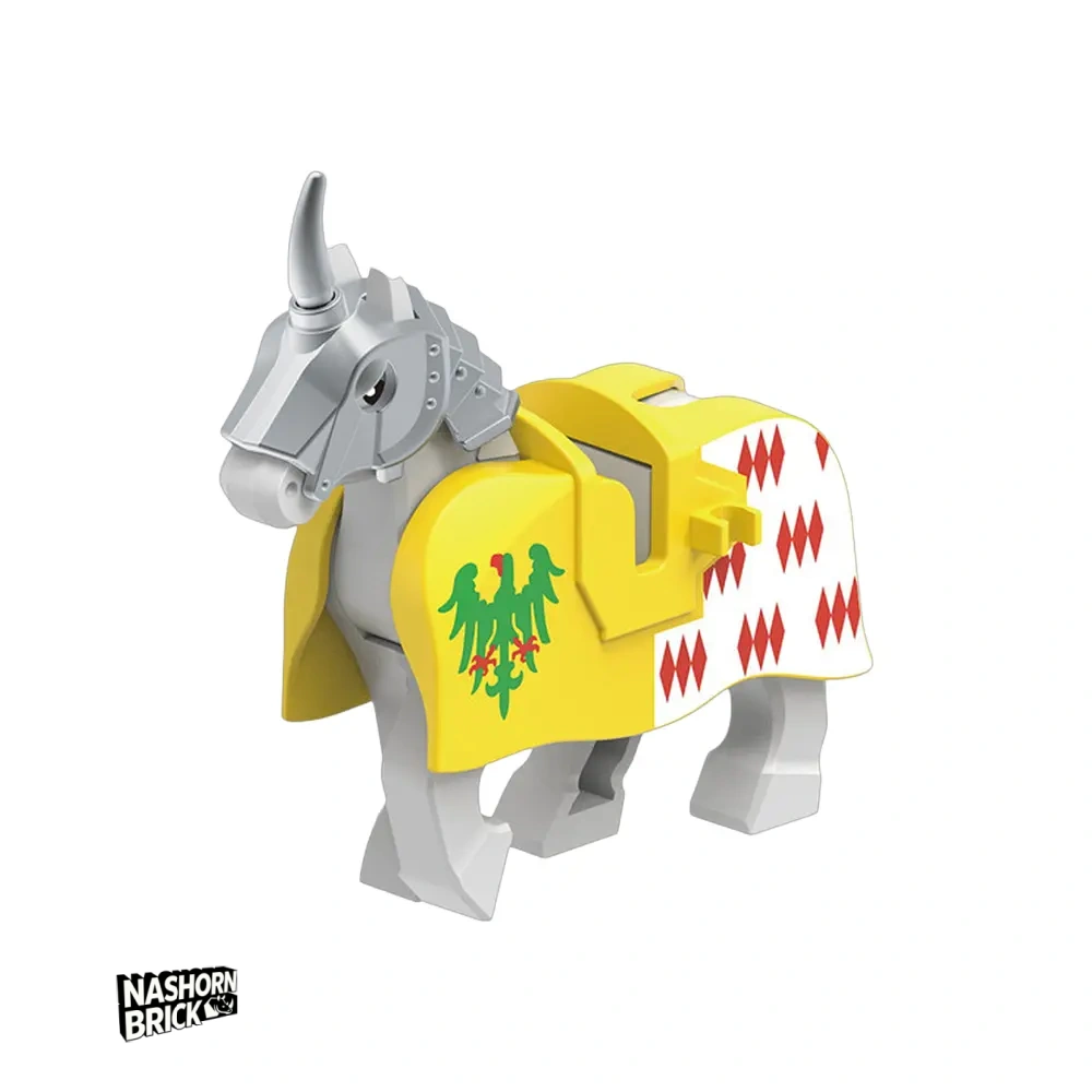 Medieval Thomas Montagu Warrior Horse For Minifigur - Mount