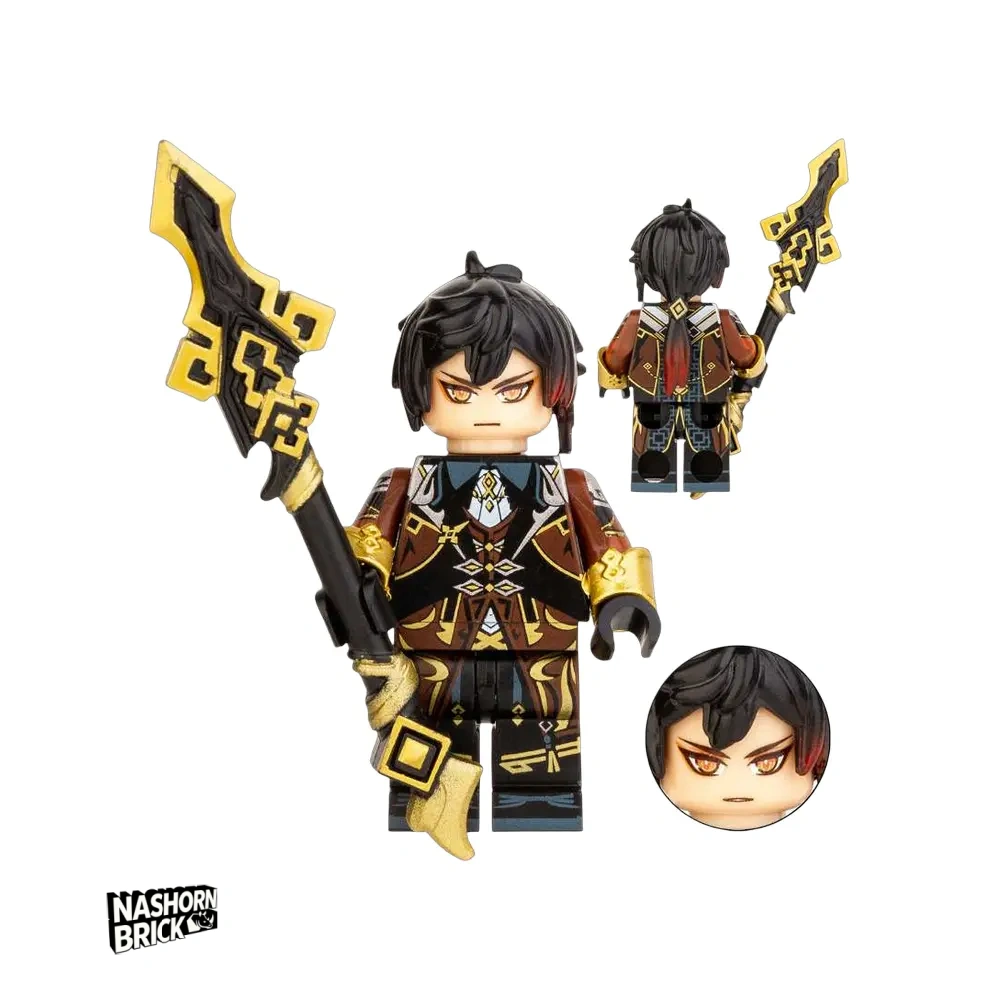 Game Genshin Impact Zhongli Minifigur - Genshin Impact