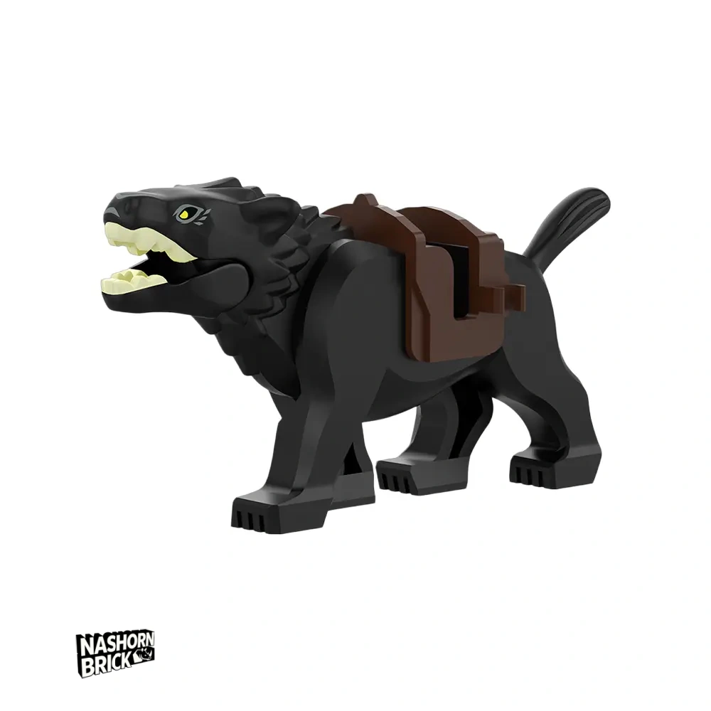 Lord of the Rings Black Wolf Minifigur