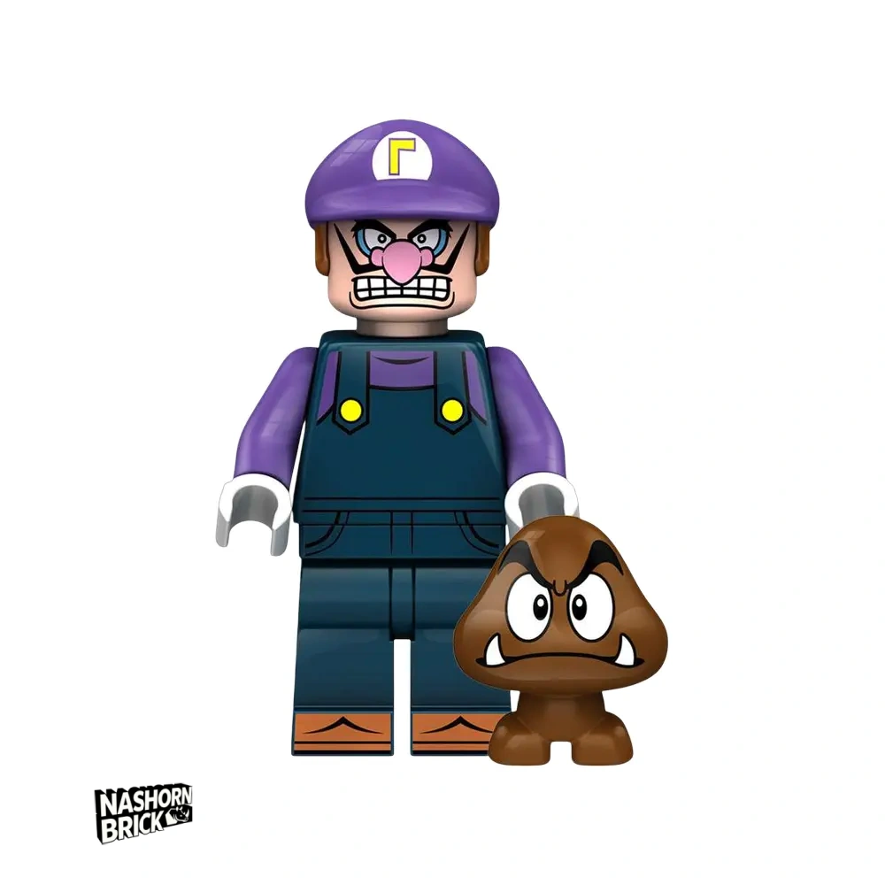 Waluigi Minifigur - Super Mario