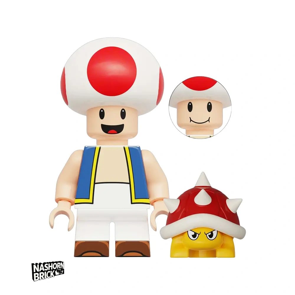 Toad Minifigur - Super Mario