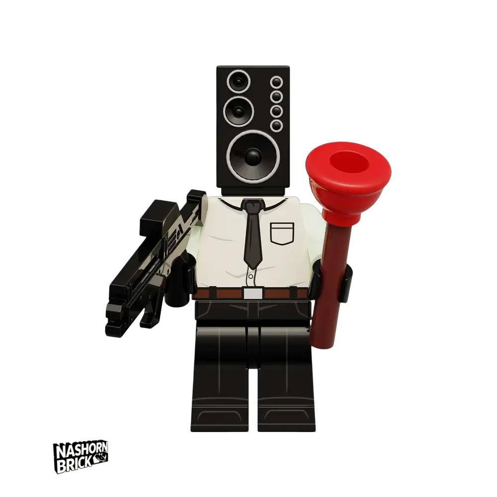Speaker Man Minifigur - Skibidi Battle