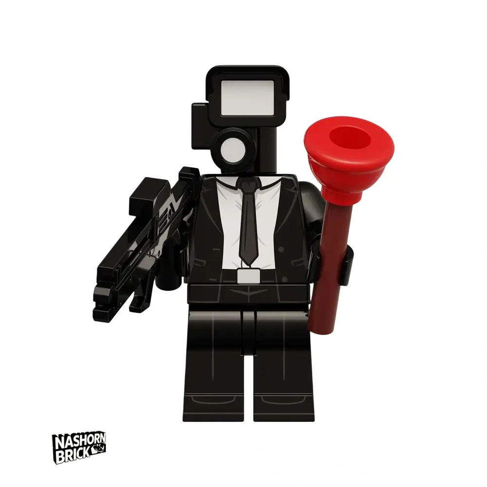 Monitor Man Einzelne Minifigur - Skibidi Battle