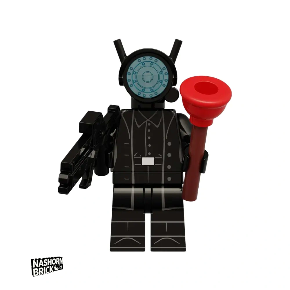 Monitor Man Neue Version Minifigur - Skibidi Battle