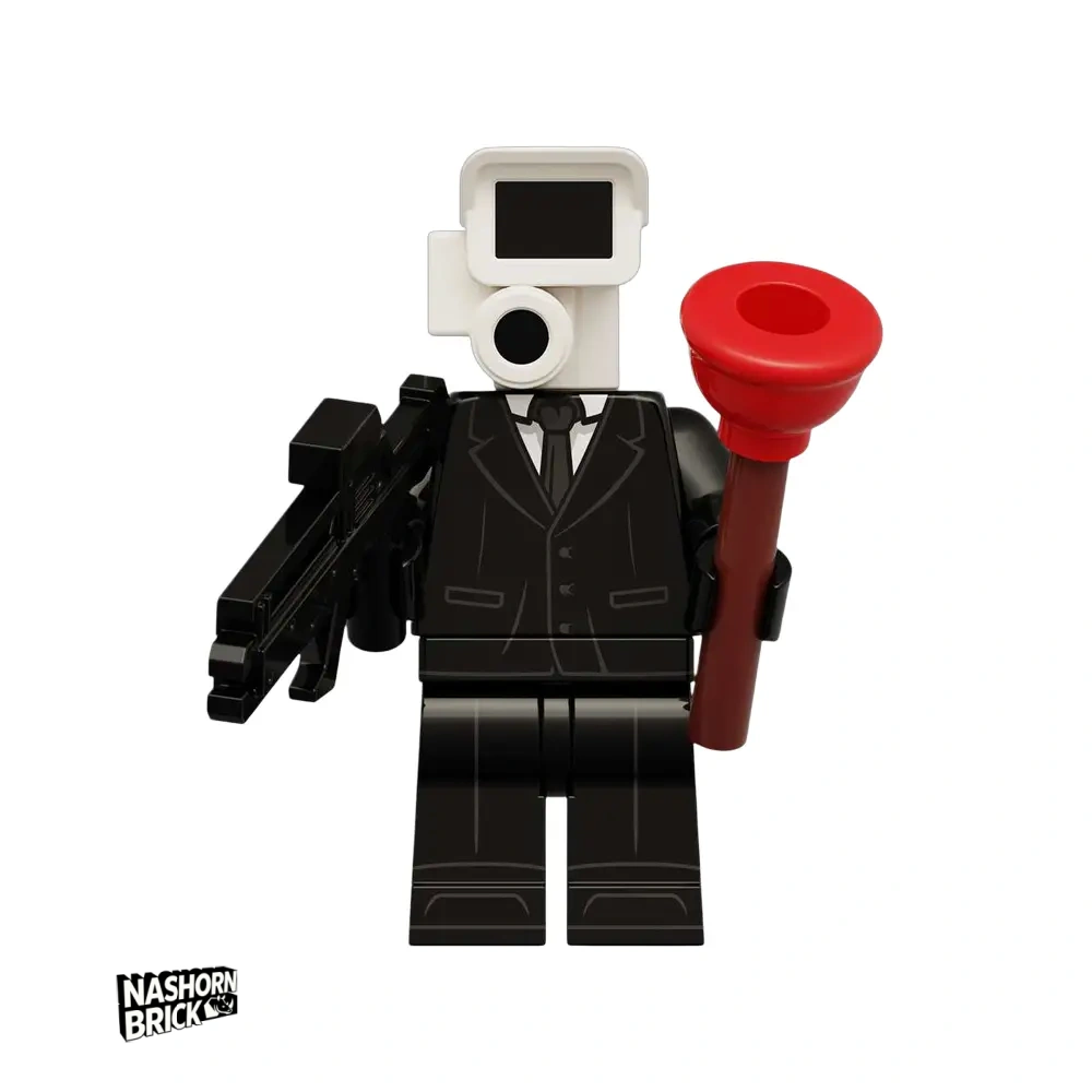 Monitor Man Custom-Minifigur - Skibidi Battle