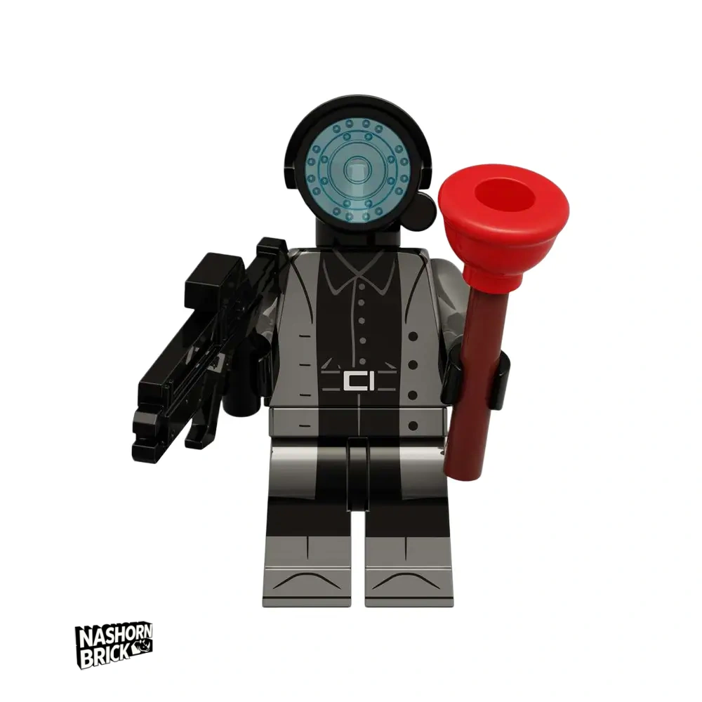 Monitor Man Kompatible Version Minifigur - Skibidi Battle