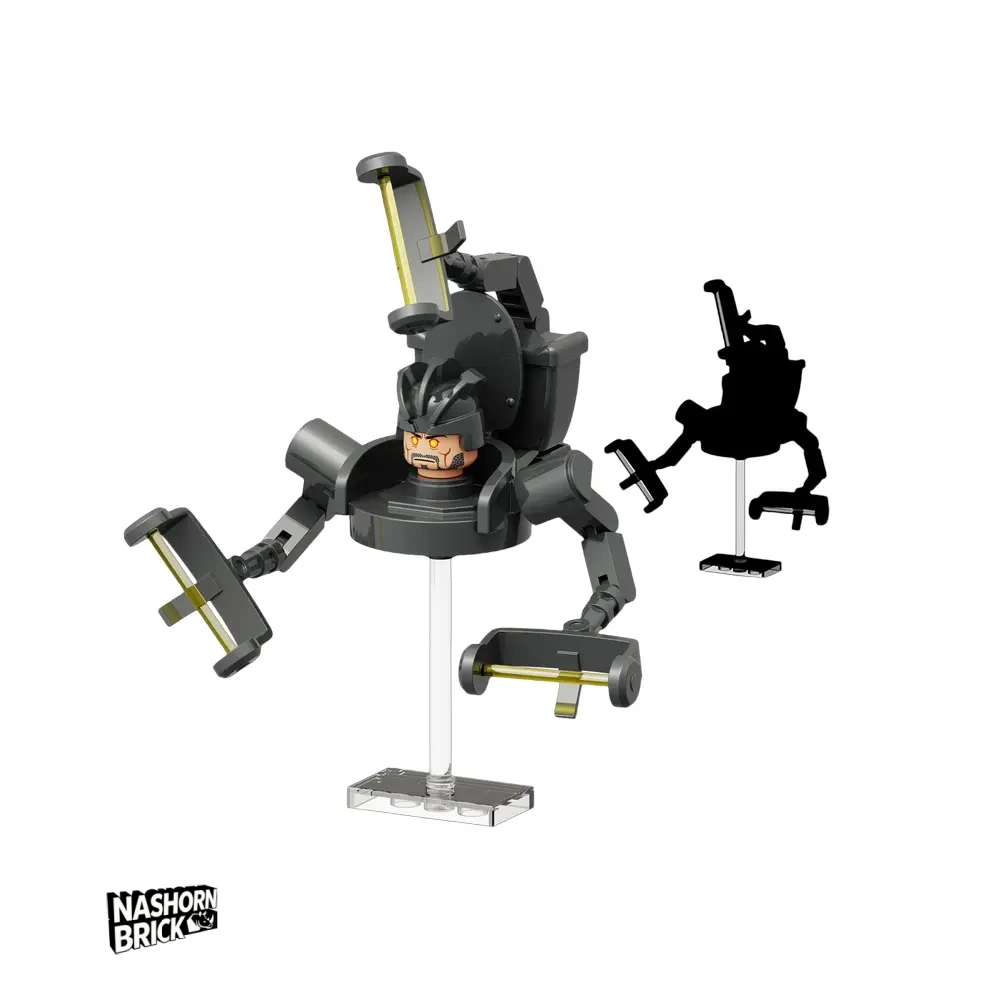 Suspended Toilet Man Minifigur - Skibidi Battle