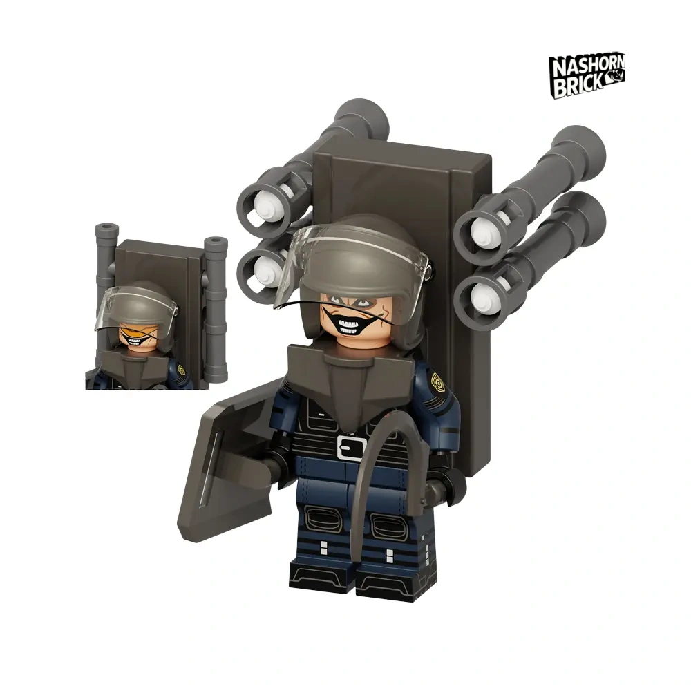 SWAT Toilet Man Minifigur - Skibidi Battle