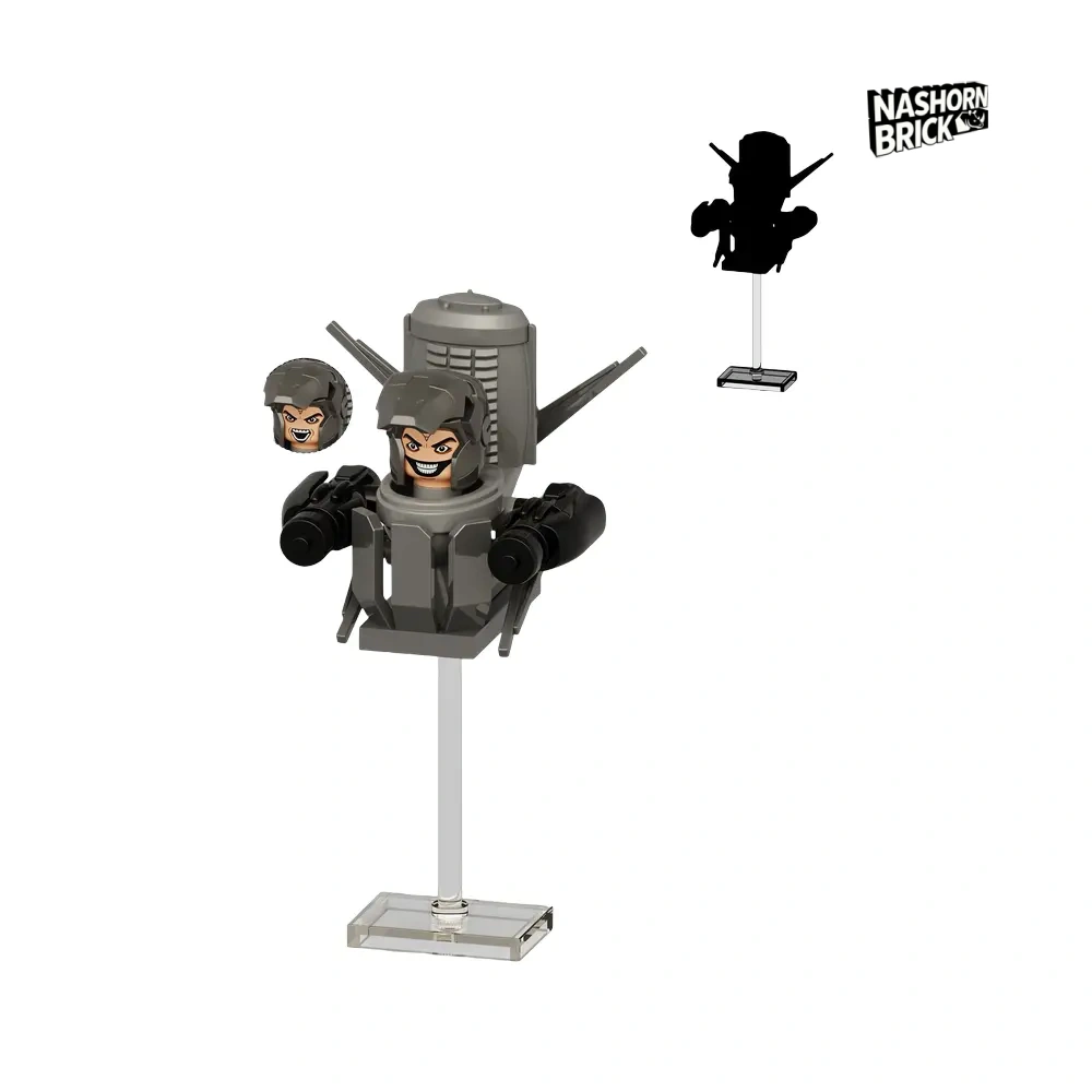 Troop Astro Toilet Minifigur - Skibidi Battle