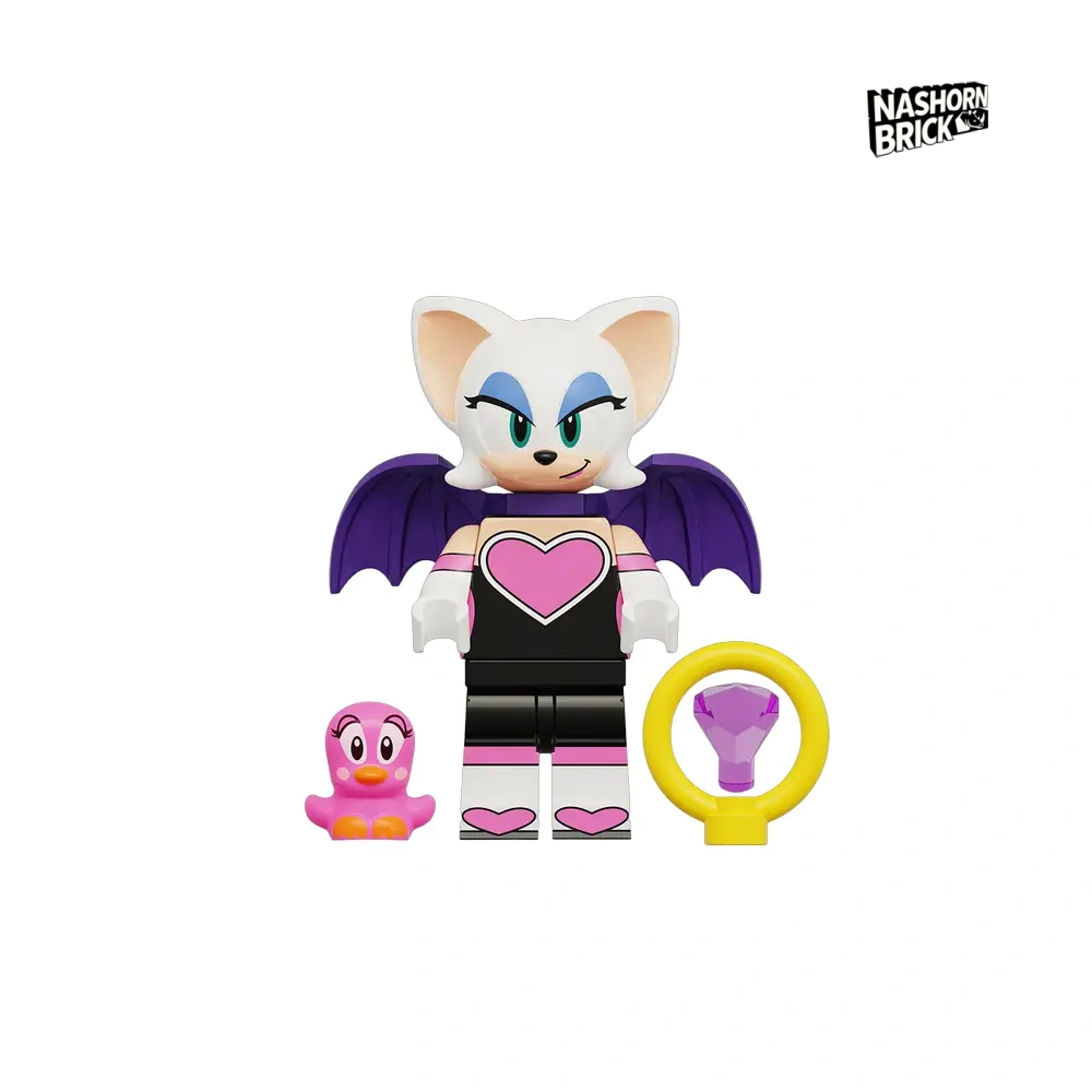 Rouge the Bat Minifigur - Sonic the Hedgehog