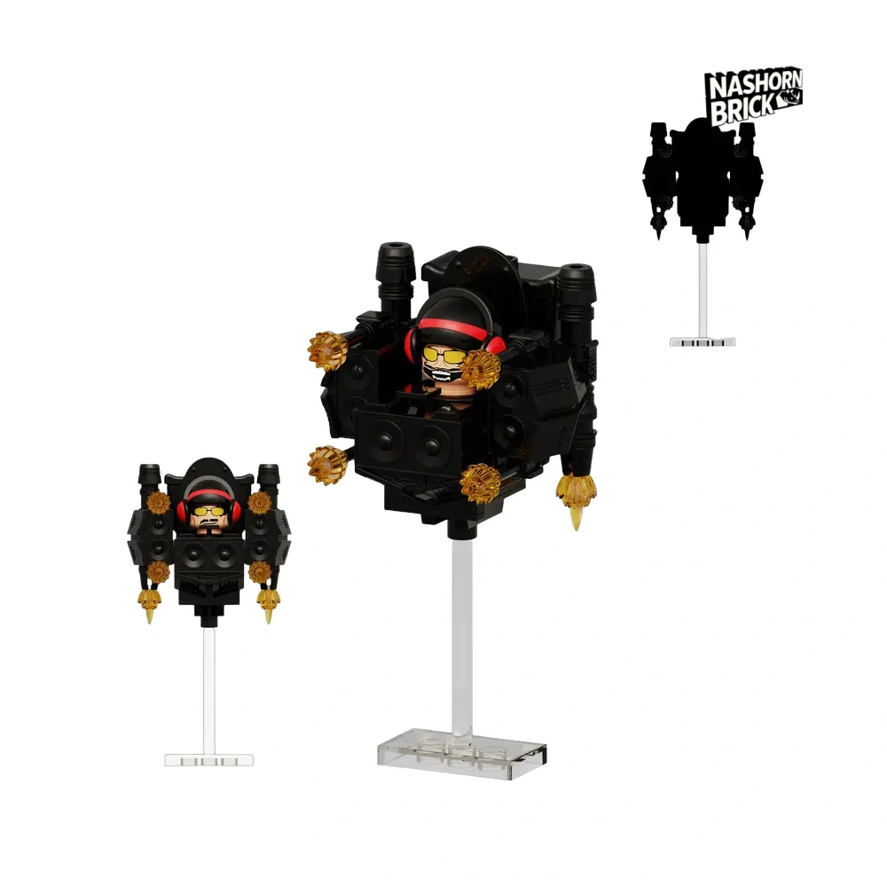 DJ Toilet Man Upgrade Minifigur - Skibidi Battle
