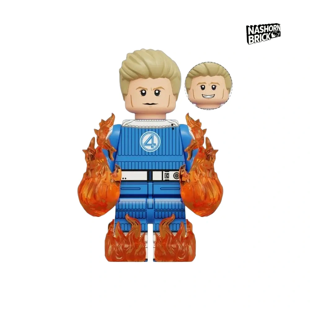 Human Torch First Steps Minifigur Klemmbausteinspielzeug