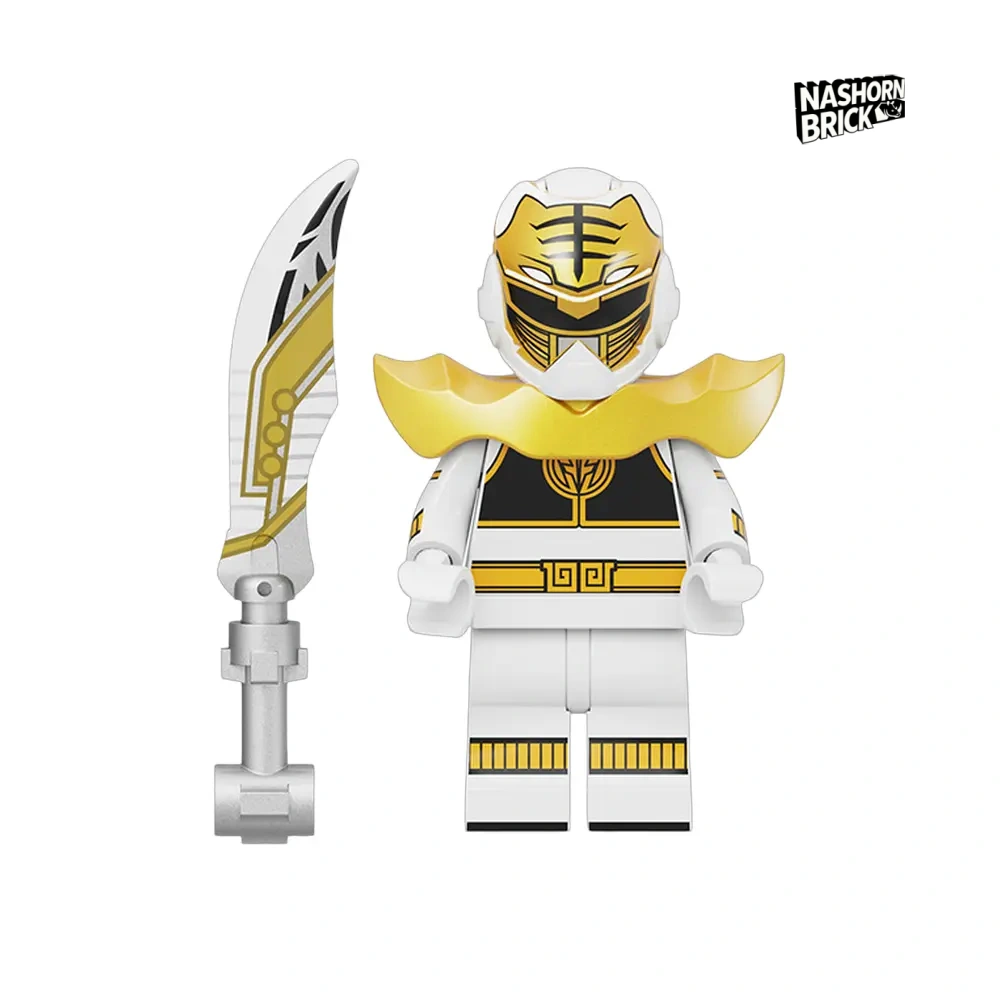 White Ranger Minifigur - Super Sentai